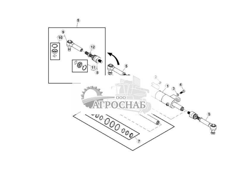 Рулевая тяга заднего моста для тяжелых условий эксплуатации, 4WD - ST868753 21.jpg